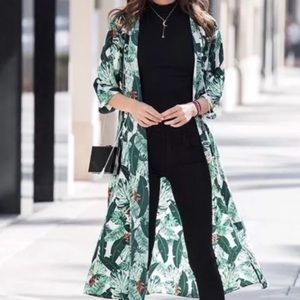 💖Host Pick💖 EUC Palm Print Kimono- Rachel Zoe